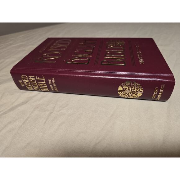 The Revised English Bible Apocrypha HardBack Oxford Cambridge 1989 1st Edition - Picture 5 of 6